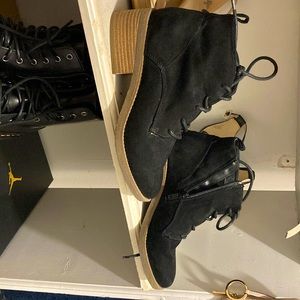 Black ankle boots